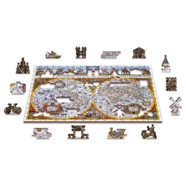 Medinė dėlionė Žemėlapis Nova Terrarum Antique 200