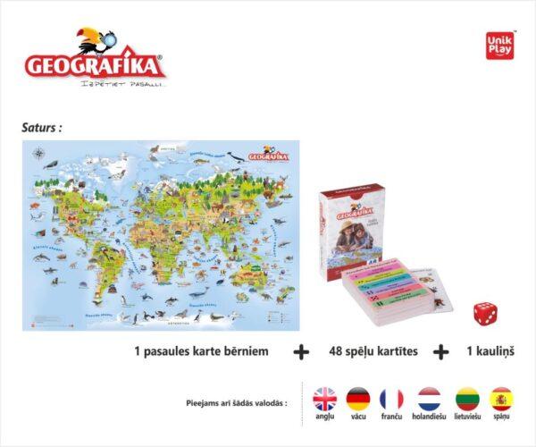 Ģeogrāfika - Izpēti pasauli 360, izglītojoša galda spēle Latviešu valodā